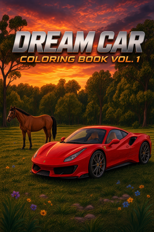 DREAM CAR COLORING BOOK (FULL COPY PDF)