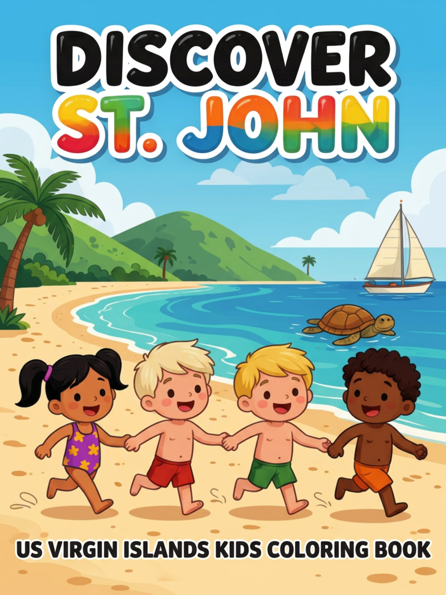 DISCOVER ST. JOHN KIDS COLORING BOOK