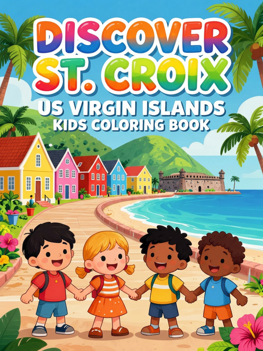 DISCOVER ST. CROIX KIDS COLORING BOOK