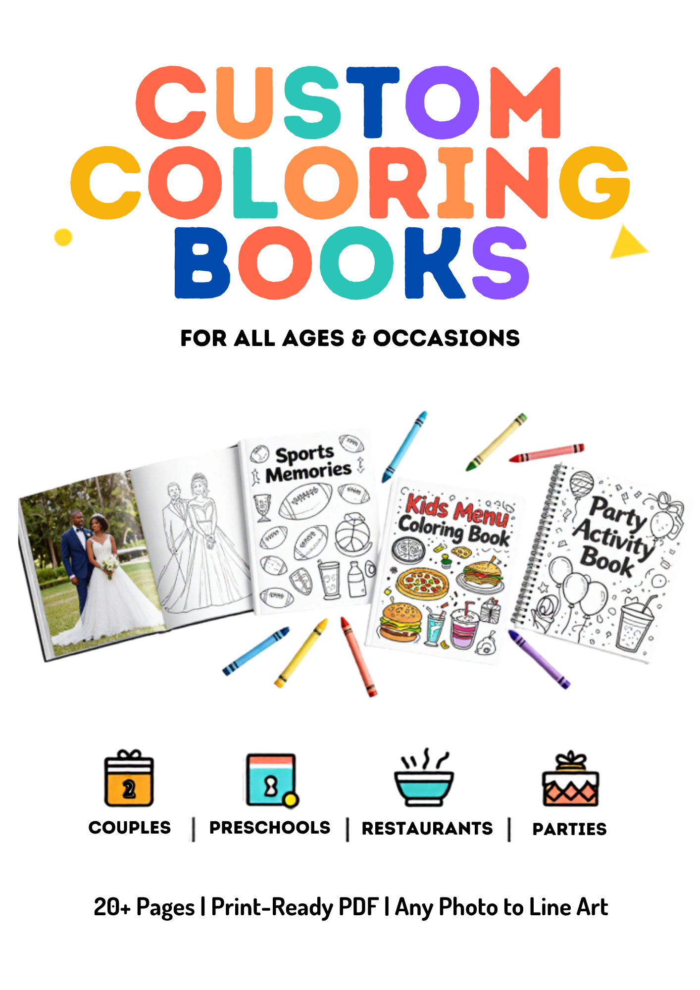 CUSTOMISED COLORING BOOK PAGE